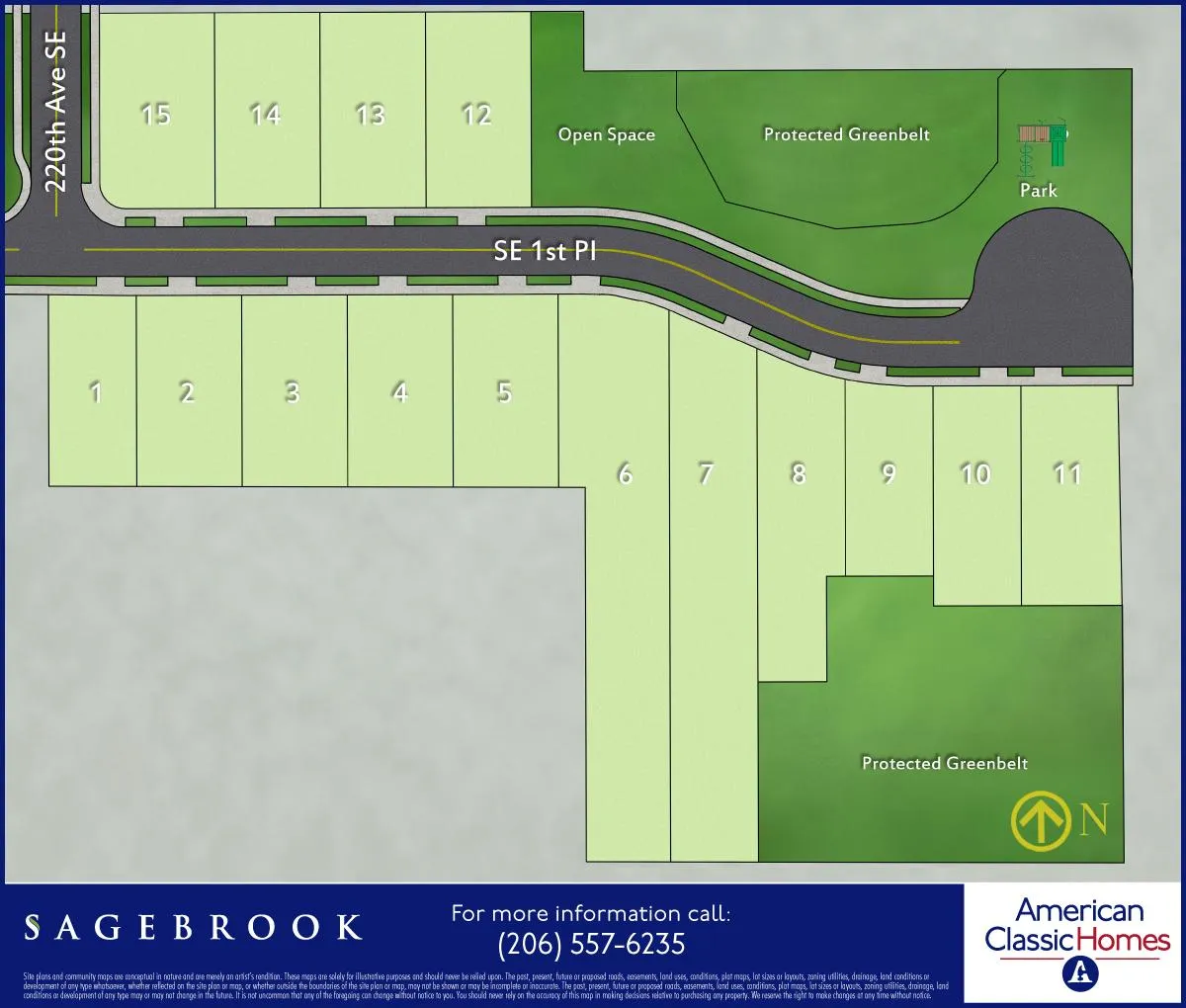 Sagebrook lot map